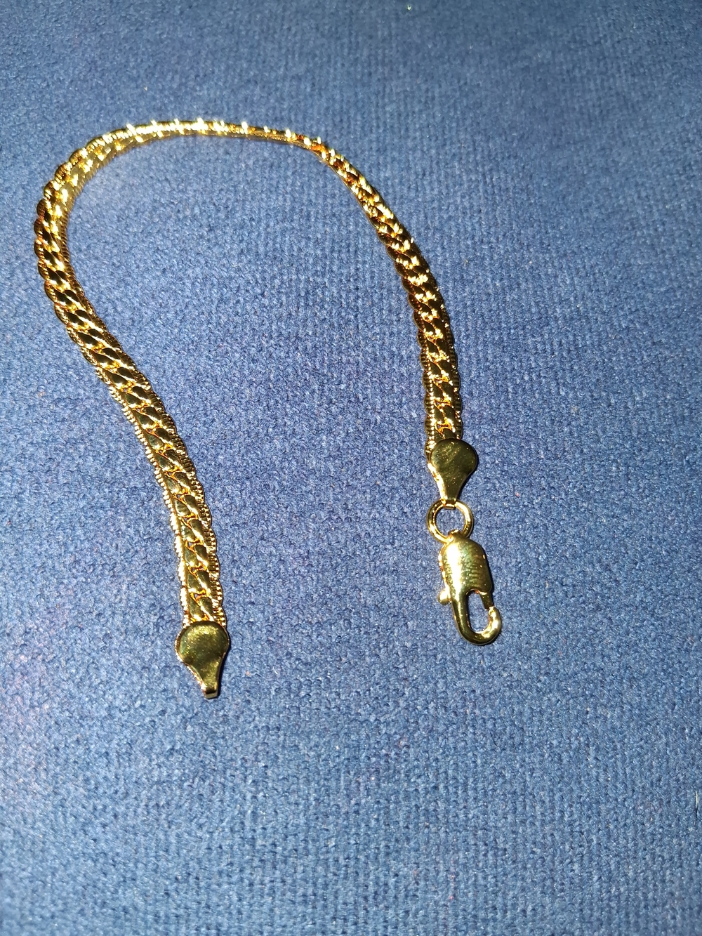 Gold Tone Rope Chain Bracelet - Shiny Gold